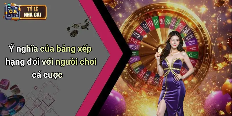 Ý nghĩa của bảng xếp hạng đối với người chơi cá cược