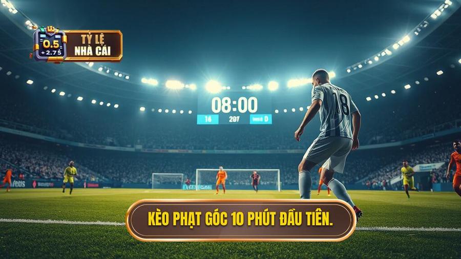 1. Kèo phạt góc 10 phút đầu tiên.