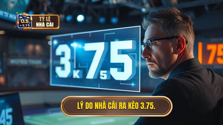 2. Lý do nhà cái ra kèo 3.75.