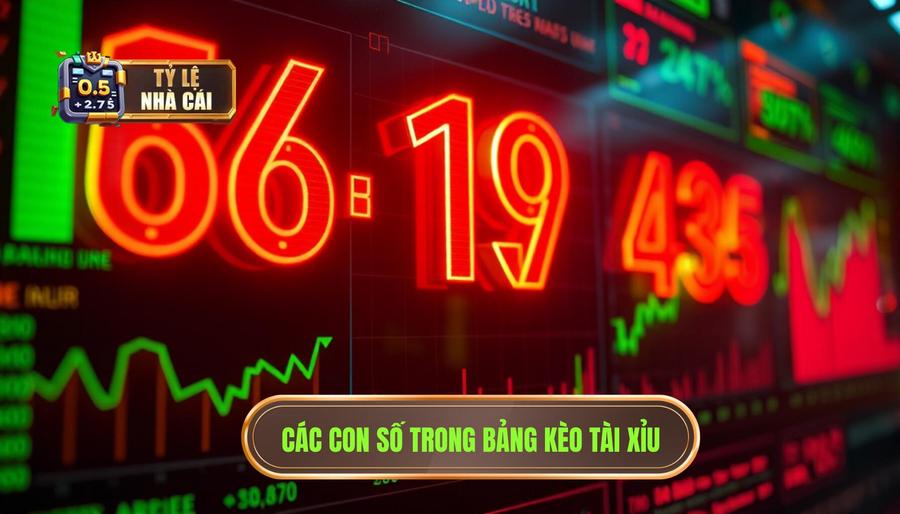 Các con số biết nói trong bảng kèo live tài xỉu