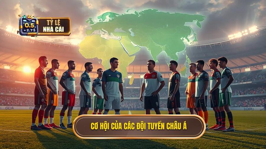 Phân tích cơ hội cho các đội tuyển khu vực châu Á
